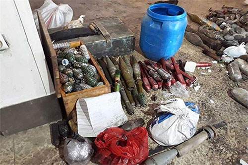 hallan armamento oculto cerca de Damasco Autoridades sirias hallan armamento oculto cerca de Damasco
